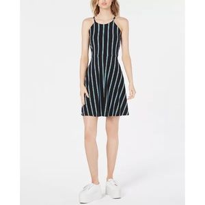Bar III Women's Halter Striped Dress Size Small